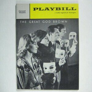 Great God Brown Playbill 1959 Fritz Weaver Robert Lansing Nan Martin Flop